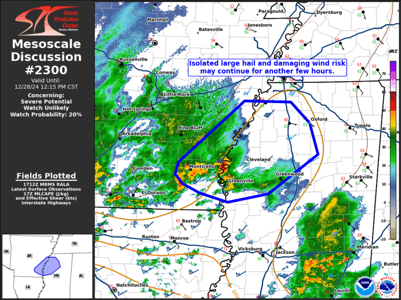 Mesoscale Discussion 2300