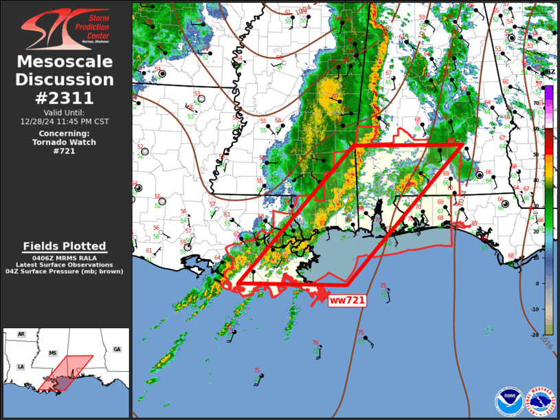 Mesoscale Discussion 2311