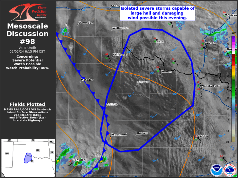 Mesoscale Discussion 98