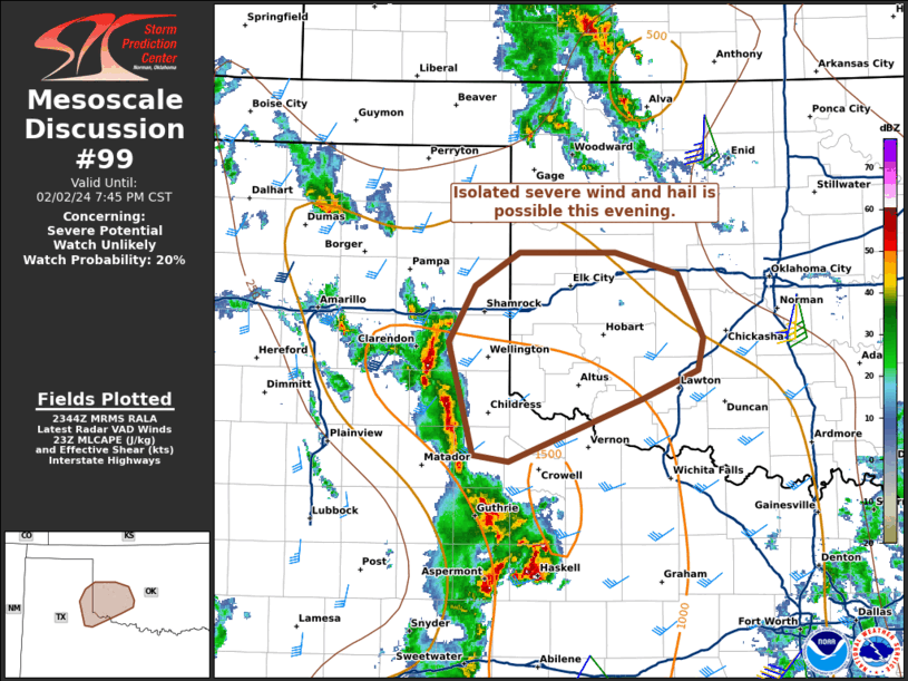 Mesoscale Discussion 99
