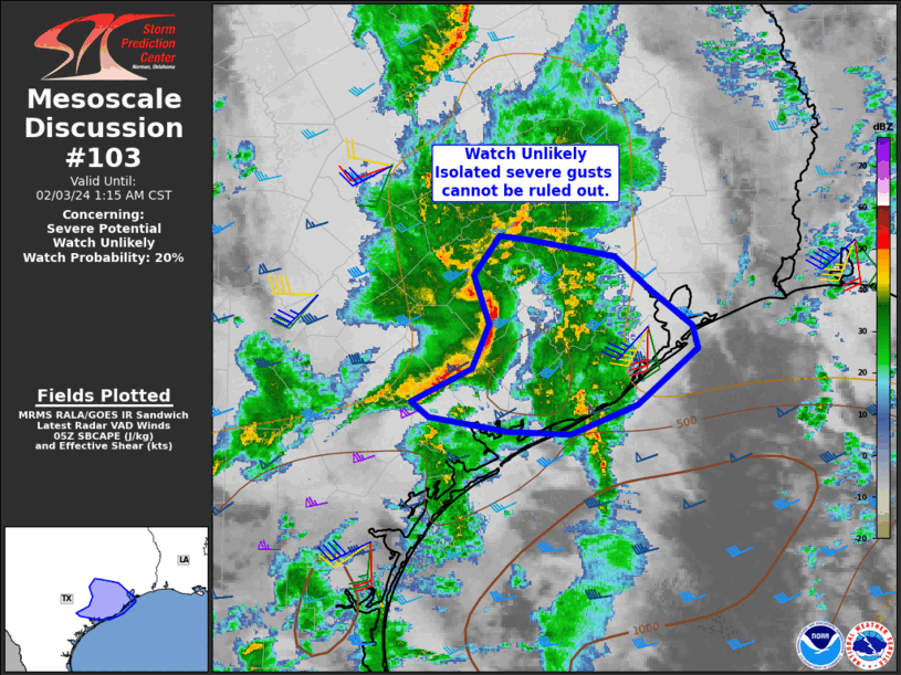 Mesoscale Discussion 103