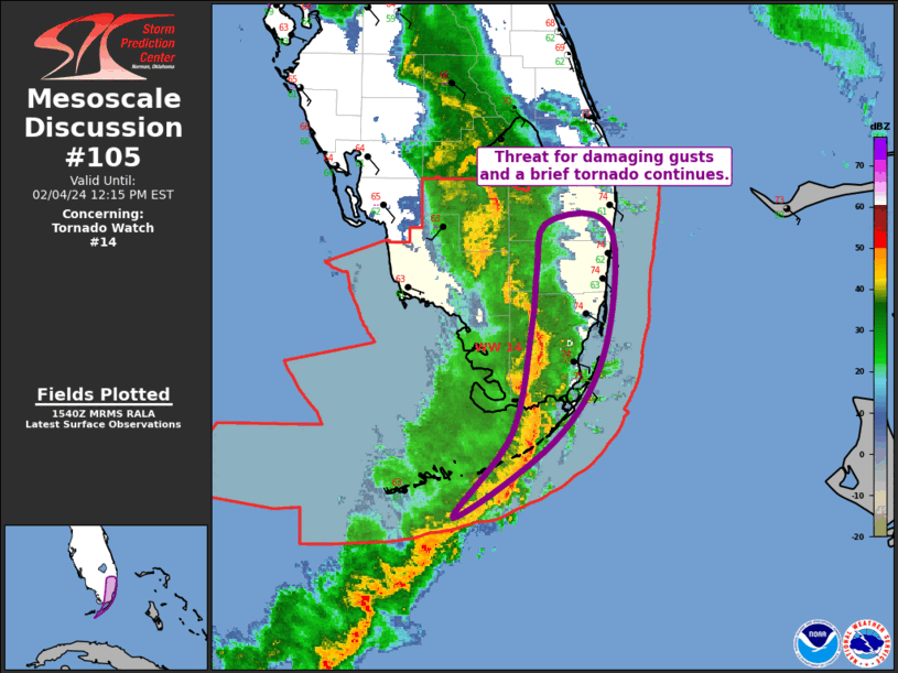 Mesoscale Discussion 105