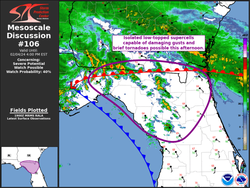 Mesoscale Discussion 106