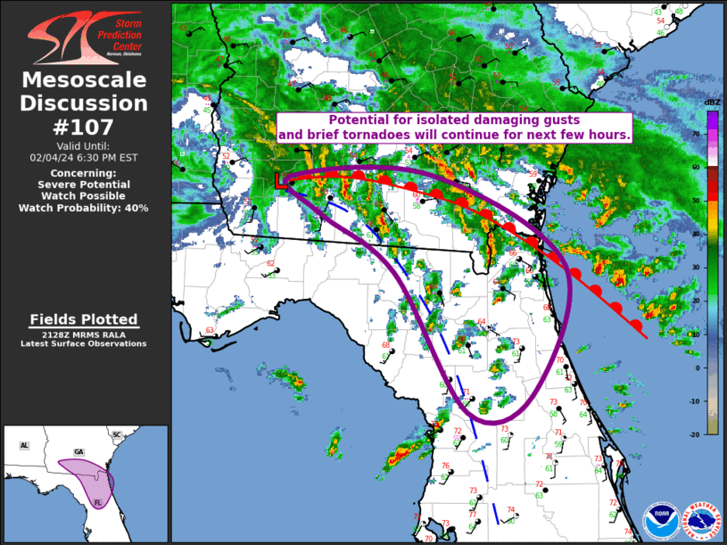 Mesoscale Discussion 107