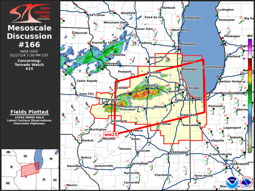 Mesoscale Discussion 166