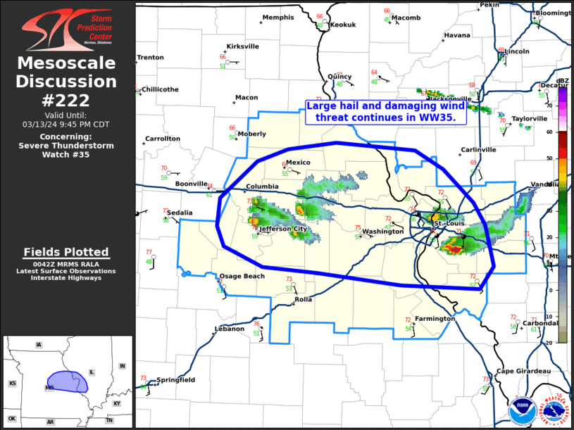 Mesoscale Discussion 222