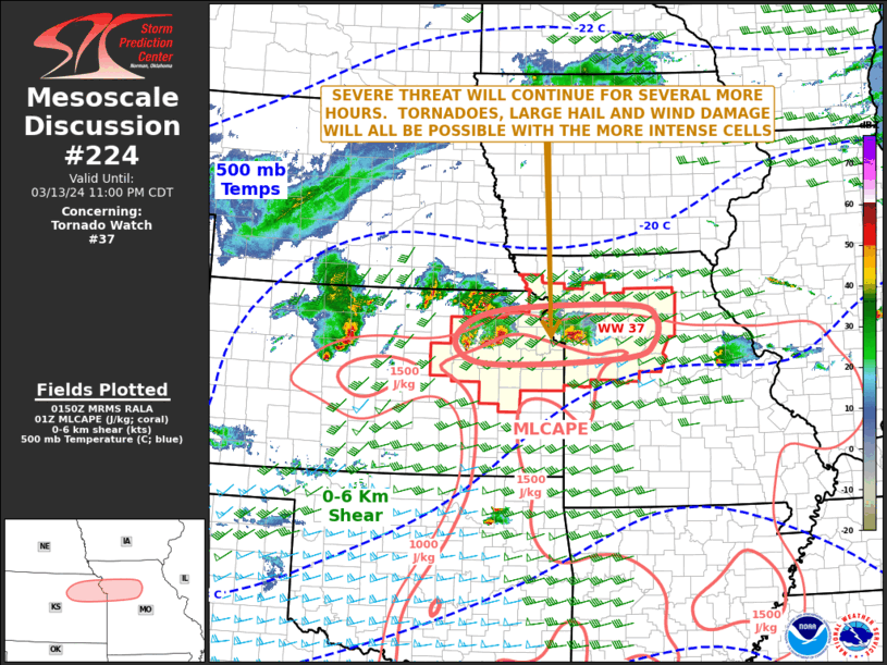 Mesoscale Discussion 224