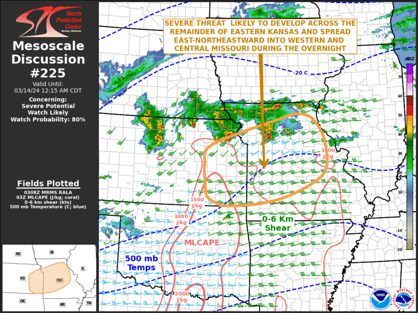 Mesoscale Discussion 225