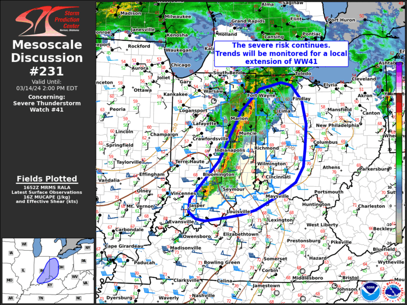 Mesoscale Discussion 231