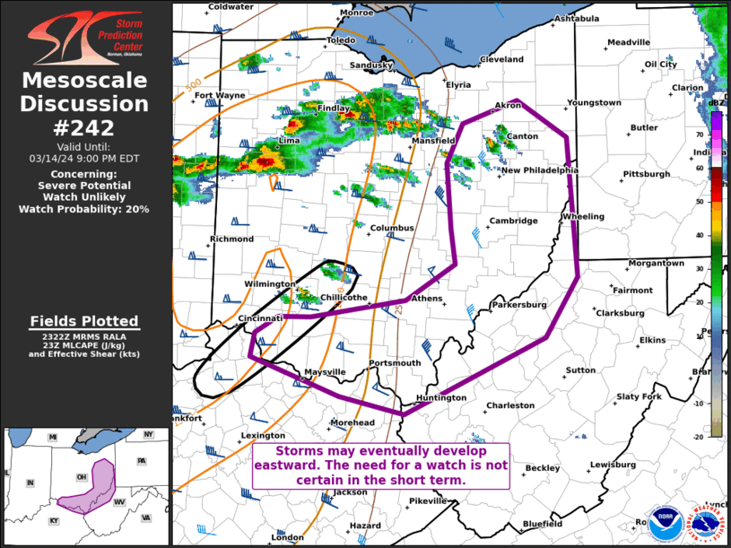 Mesoscale Discussion 242