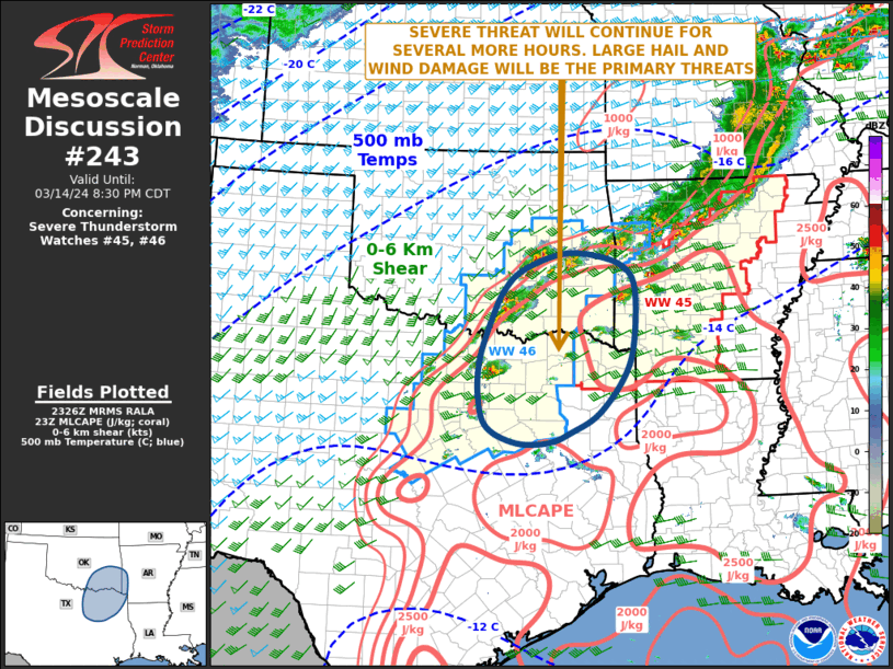 Mesoscale Discussion 243