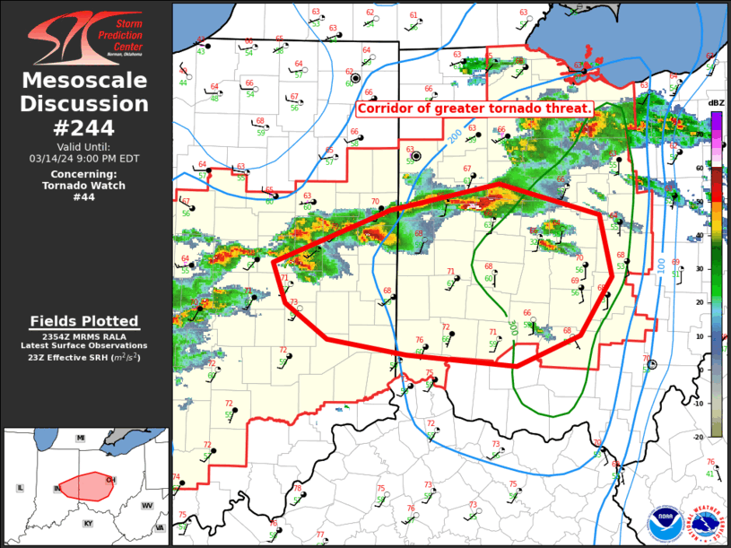 Mesoscale Discussion 244