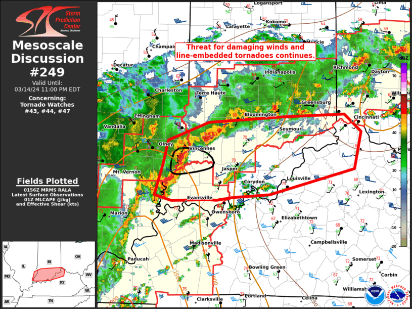 Mesoscale Discussion 249