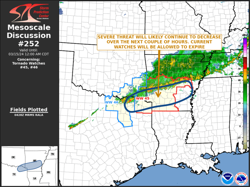 Mesoscale Discussion 252
