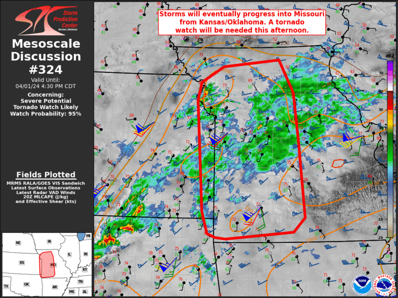 Mesoscale Discussion 324