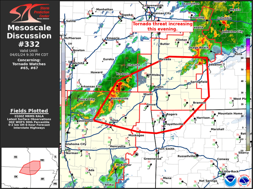 Mesoscale Discussion 332
