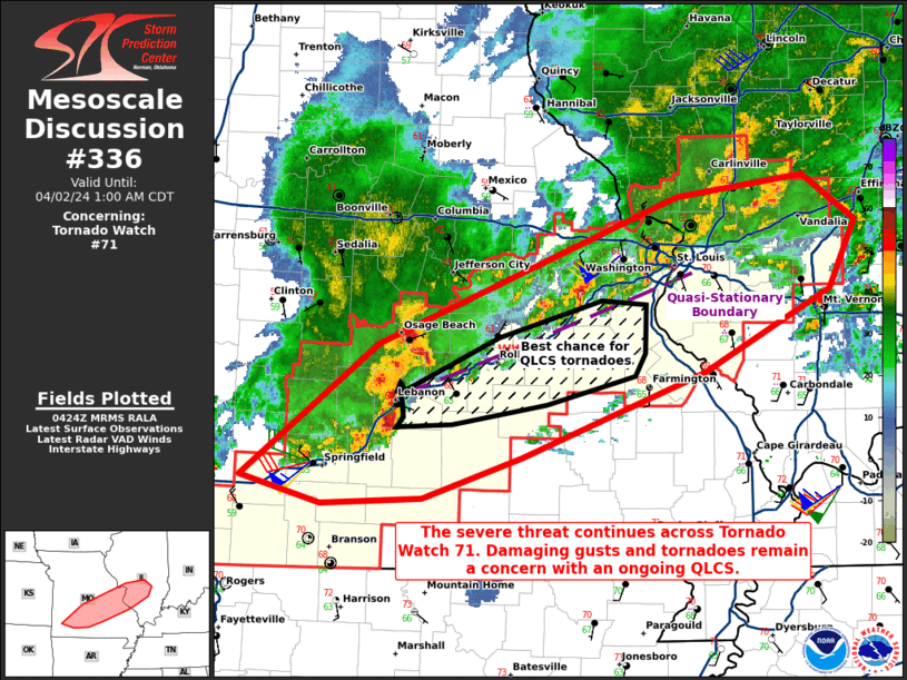 Mesoscale Discussion 336