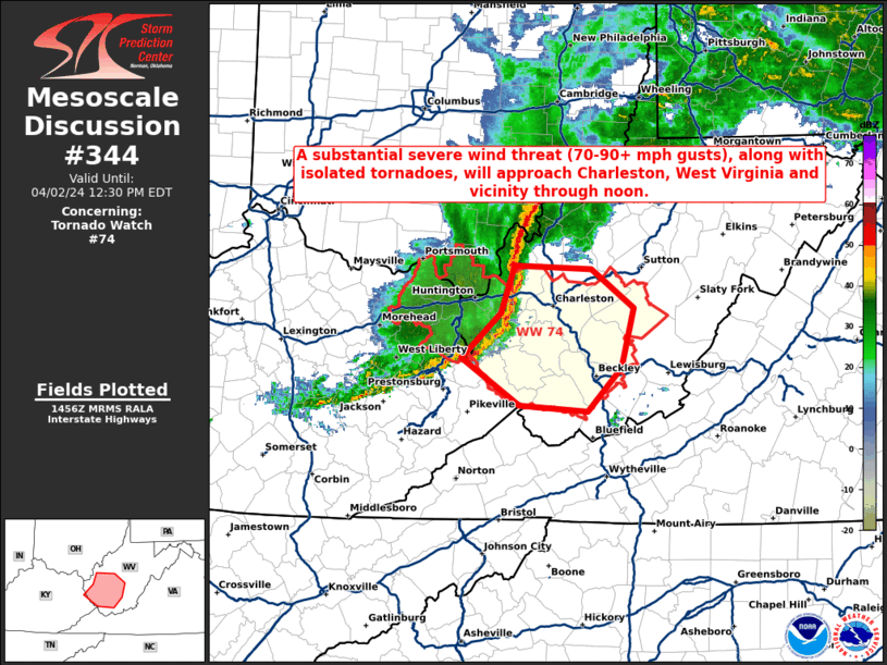 Mesoscale Discussion 344