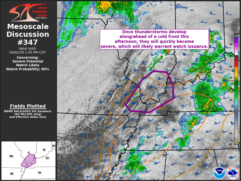 Mesoscale Discussion 347
