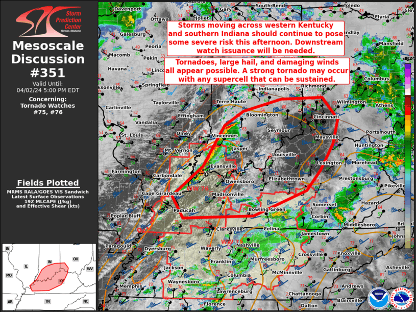 Mesoscale Discussion 351