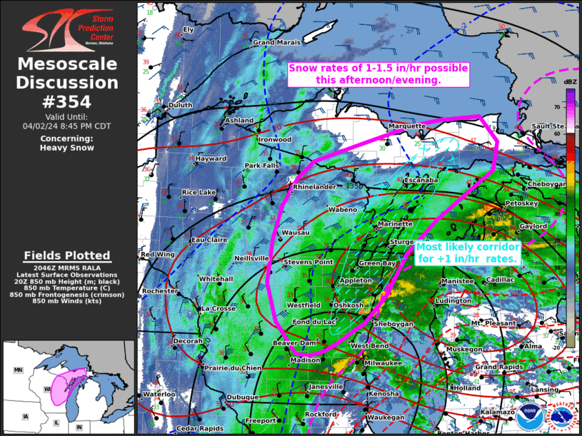 Mesoscale Discussion 354