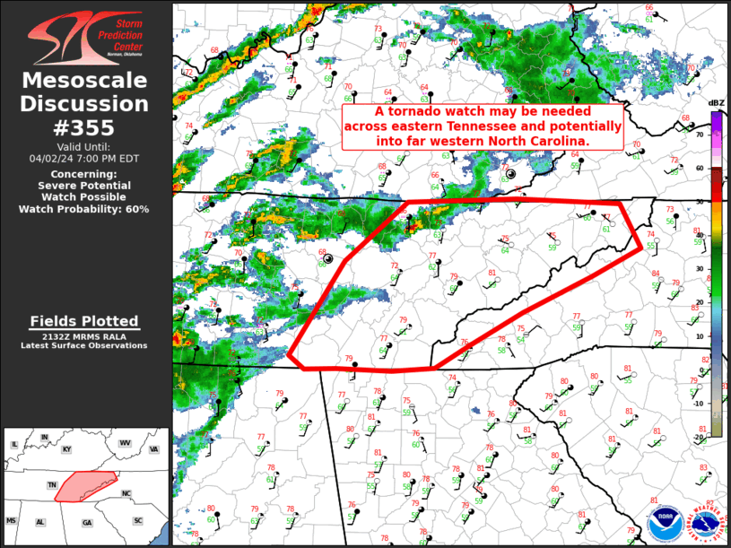 Mesoscale Discussion 355