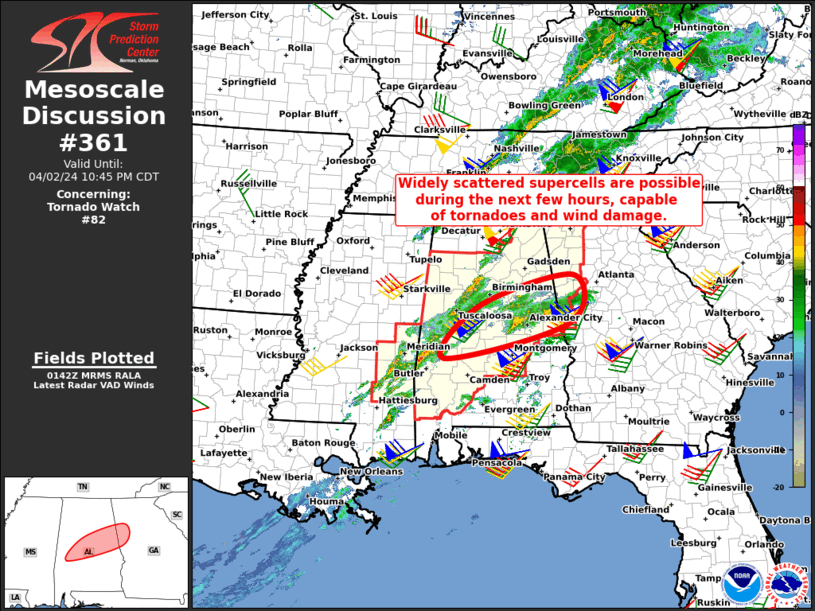 Mesoscale Discussion 361