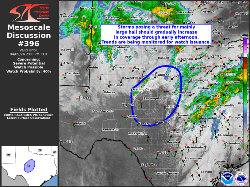 Mesoscale Discussion 396
