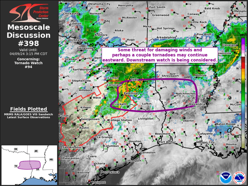 Mesoscale Discussion 398