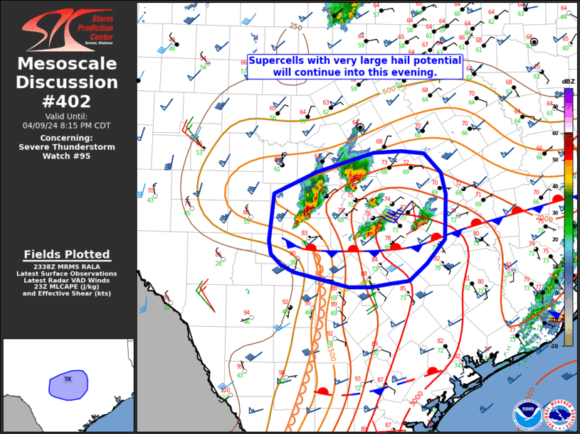 Mesoscale Discussion 402