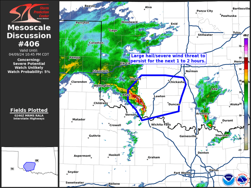 Mesoscale Discussion 406