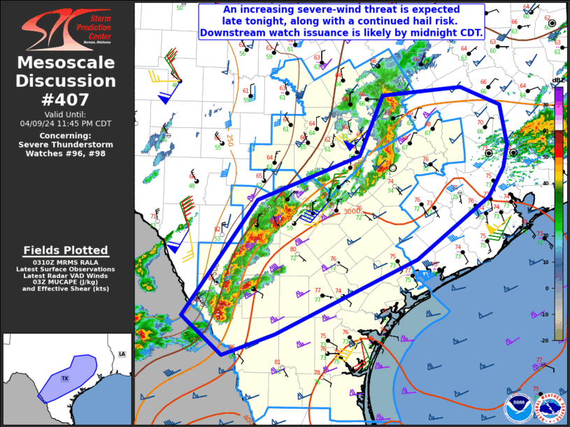 Mesoscale Discussion 407