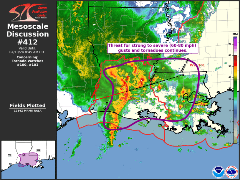 Mesoscale Discussion 412