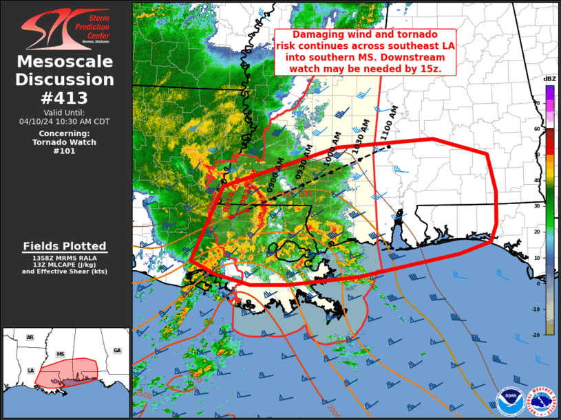Mesoscale Discussion 413