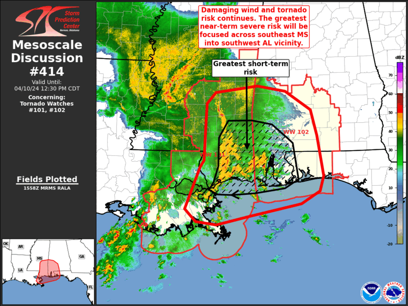 Mesoscale Discussion 414