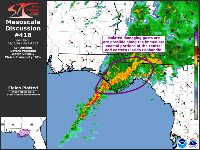 Mesoscale Discussion 418