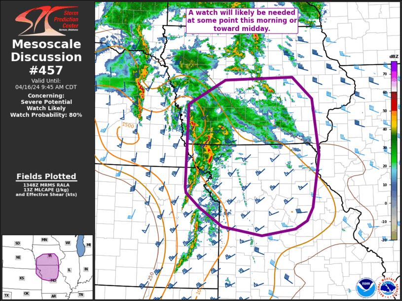Mesoscale Discussion 457