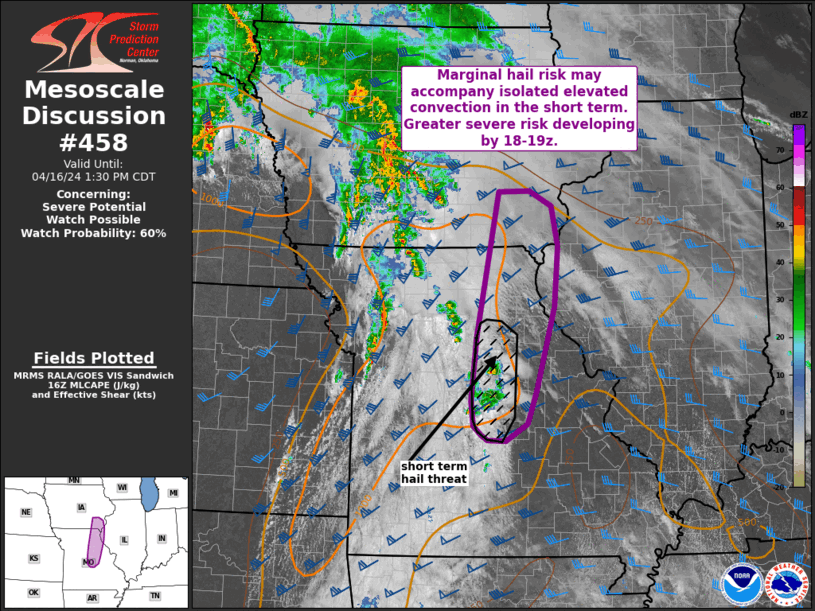 Mesoscale Discussion 458
