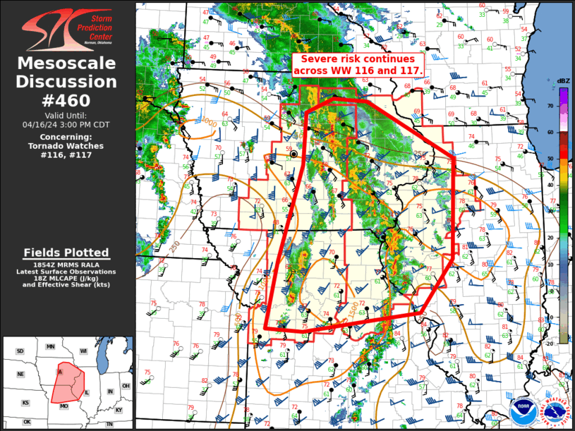 Mesoscale Discussion 460