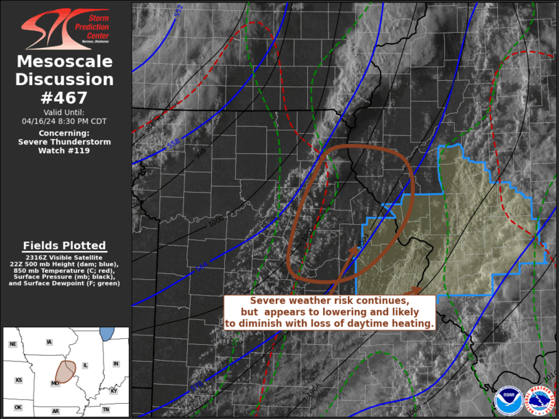 Mesoscale Discussion 467