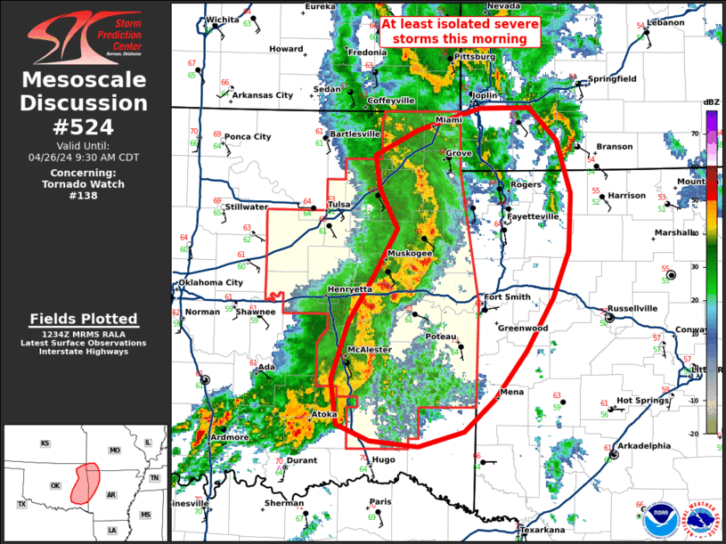 Mesoscale Discussion 524