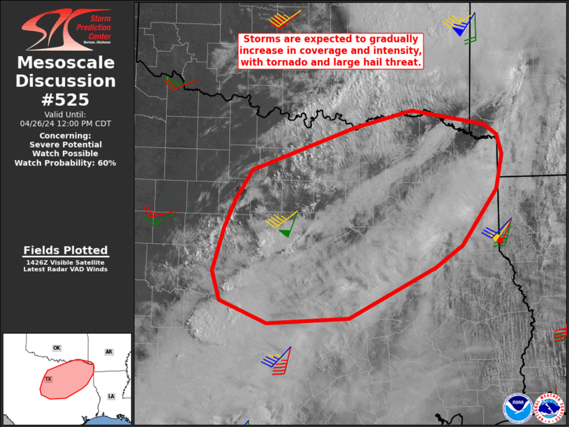 Mesoscale Discussion 525