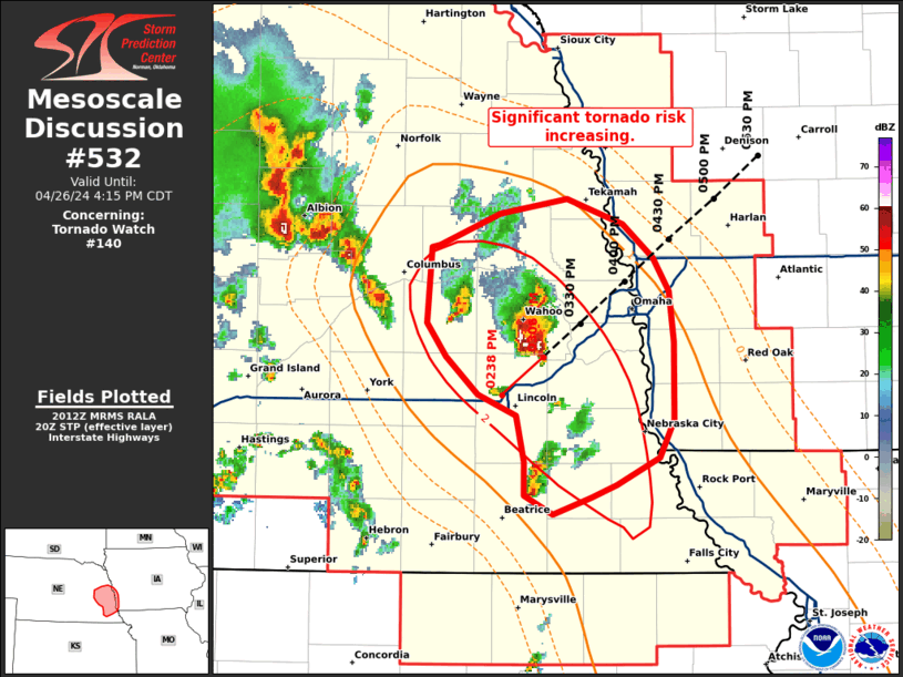 Mesoscale Discussion 532