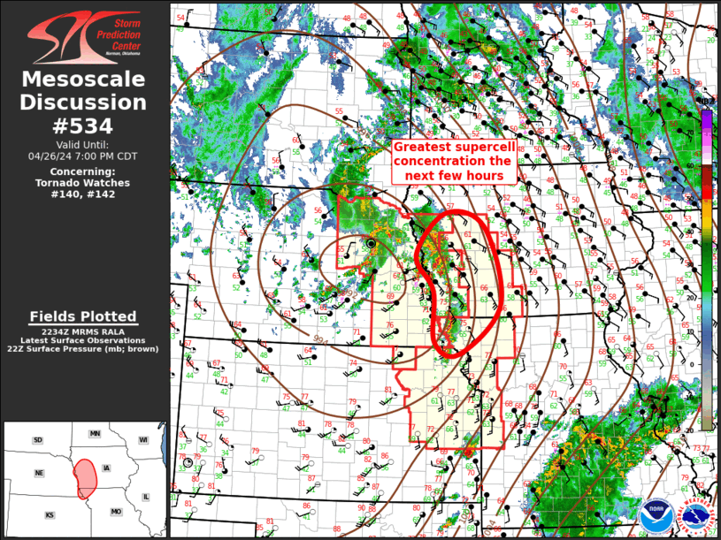 Mesoscale Discussion 534