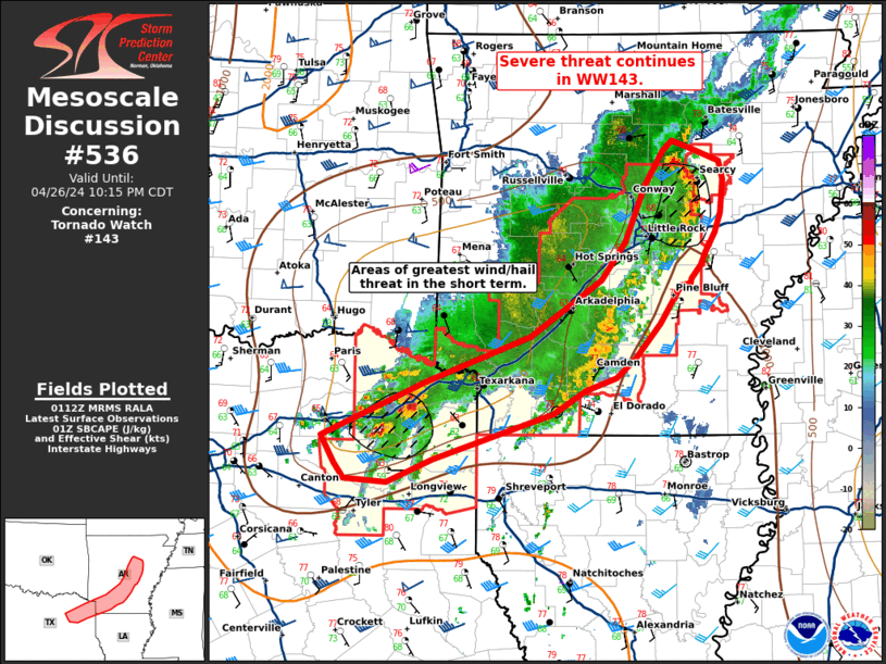 Mesoscale Discussion 536