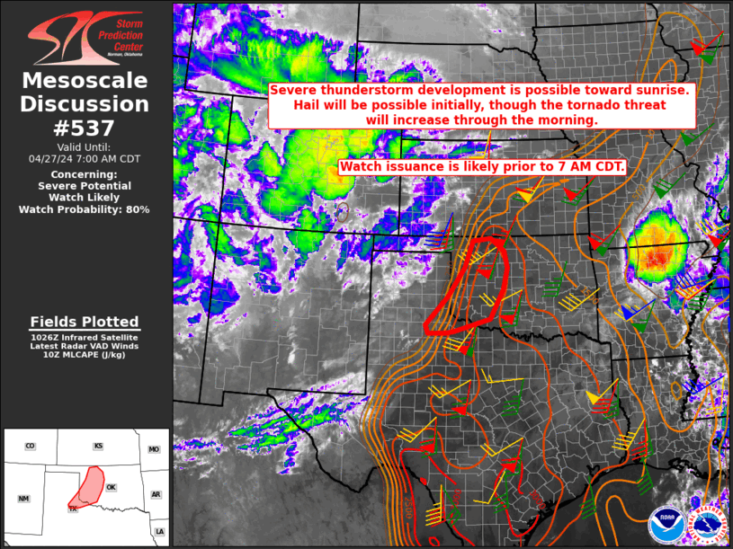 Mesoscale Discussion 537