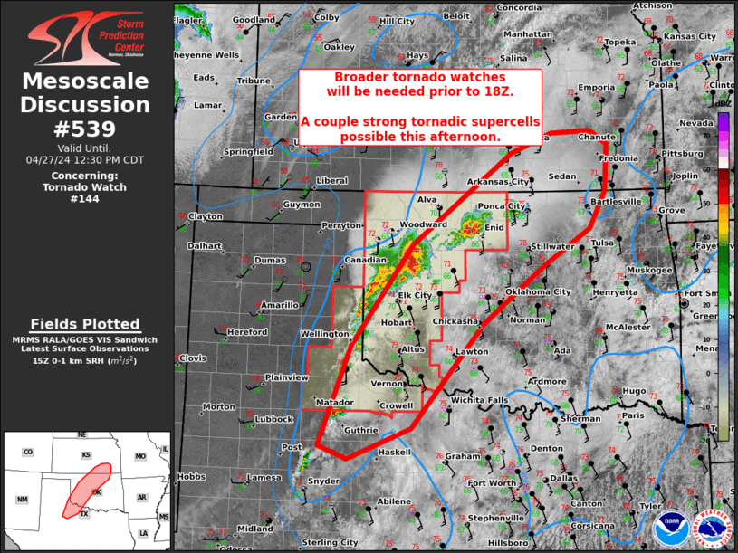 Mesoscale Discussion 539