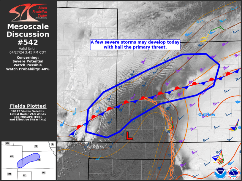 Mesoscale Discussion 542