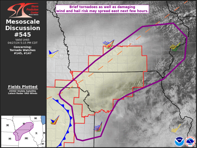 Mesoscale Discussion 545