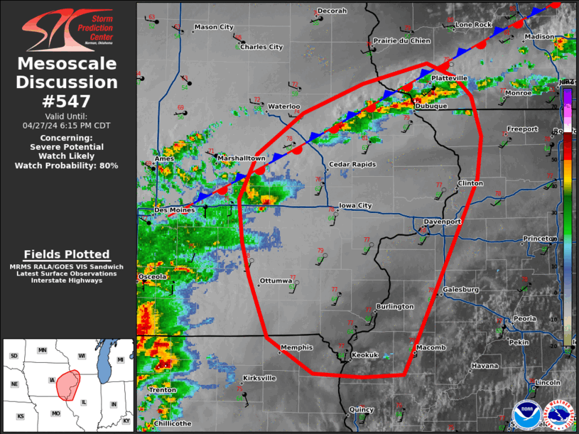 Mesoscale Discussion 547